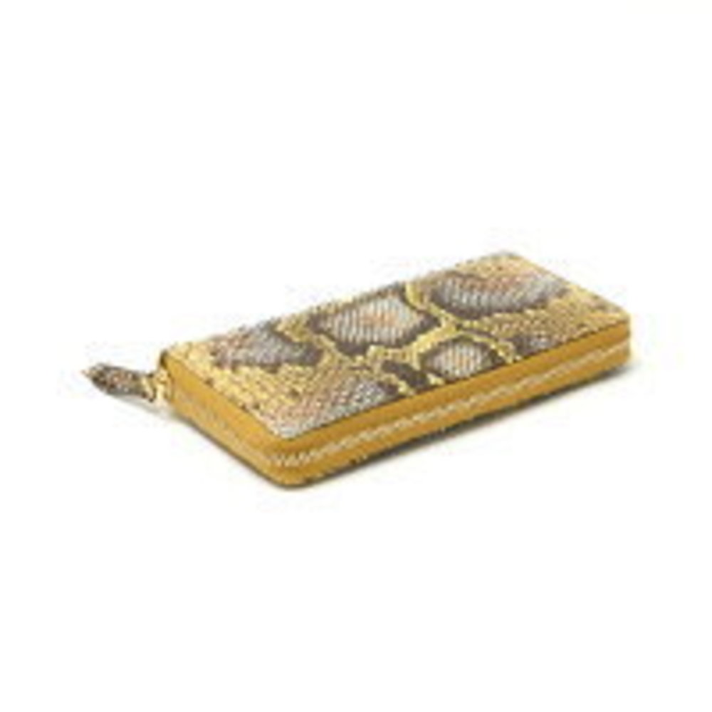 Gucci Leather Skin Snake Wallet Long Python Gg Ye… - image 4